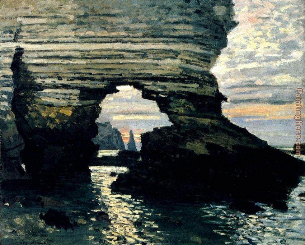 La Porte D Amount Etretat painting - Claude Monet La Porte D Amount Etretat art painting